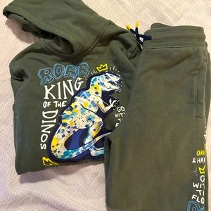 Dinosaur two piece jogging suit